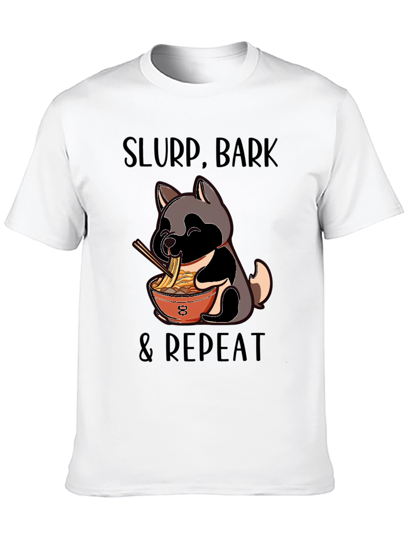Slurp Bark Repeat Dog Ramen T-Shirt
