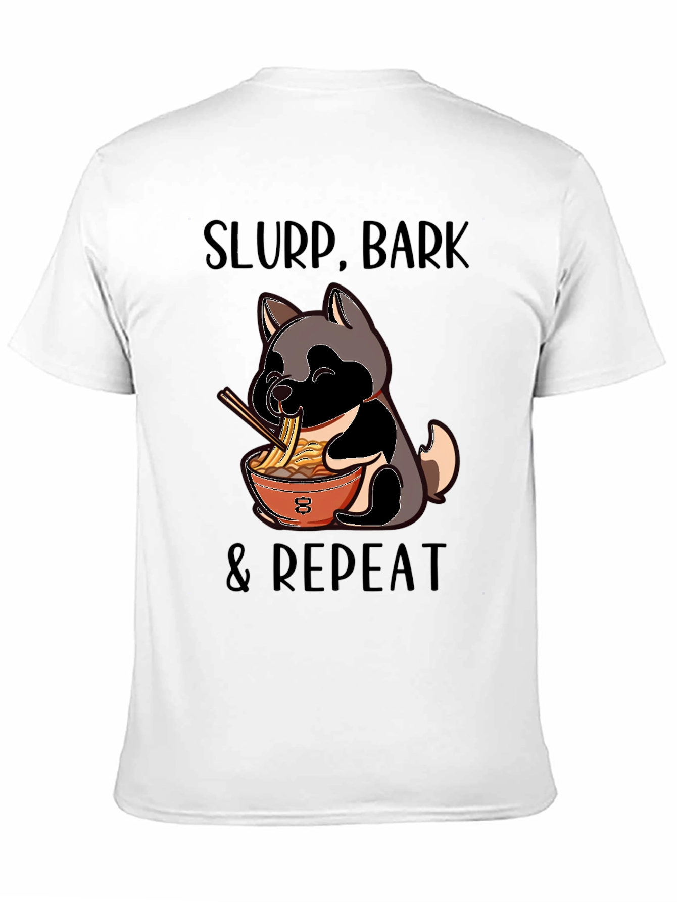 Slurp Bark Repeat Dog Ramen T-Shirt