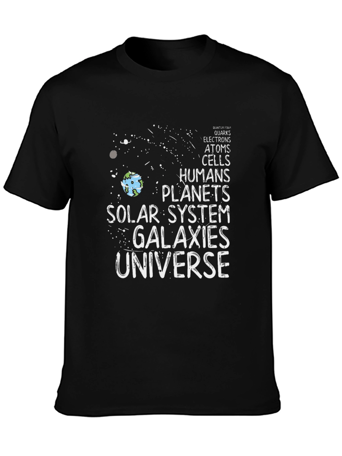 Science Evolution T-Shirt - Universe Galaxies Solar System