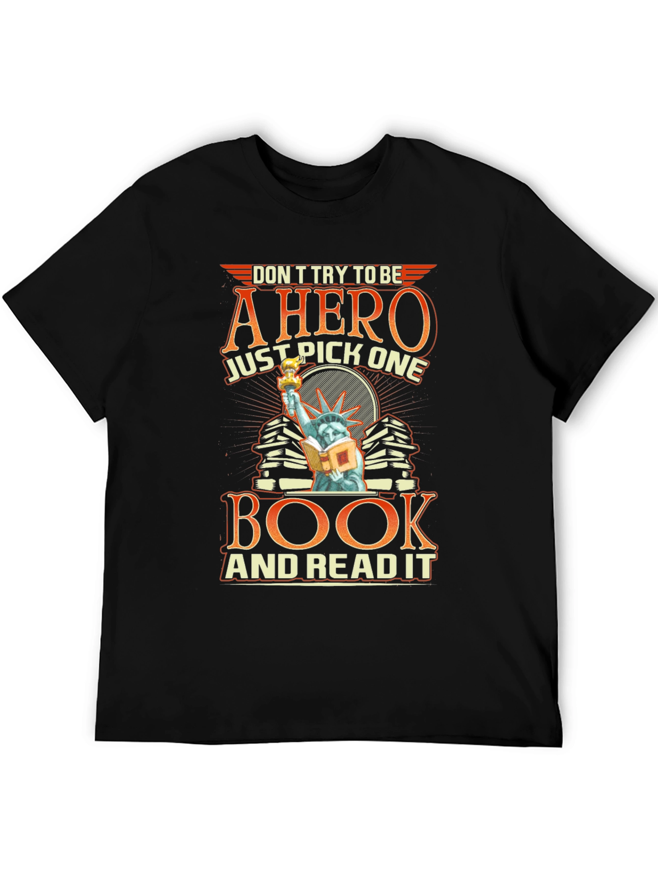 Book Hero Graphic T-Shirt - Read A Book Tee