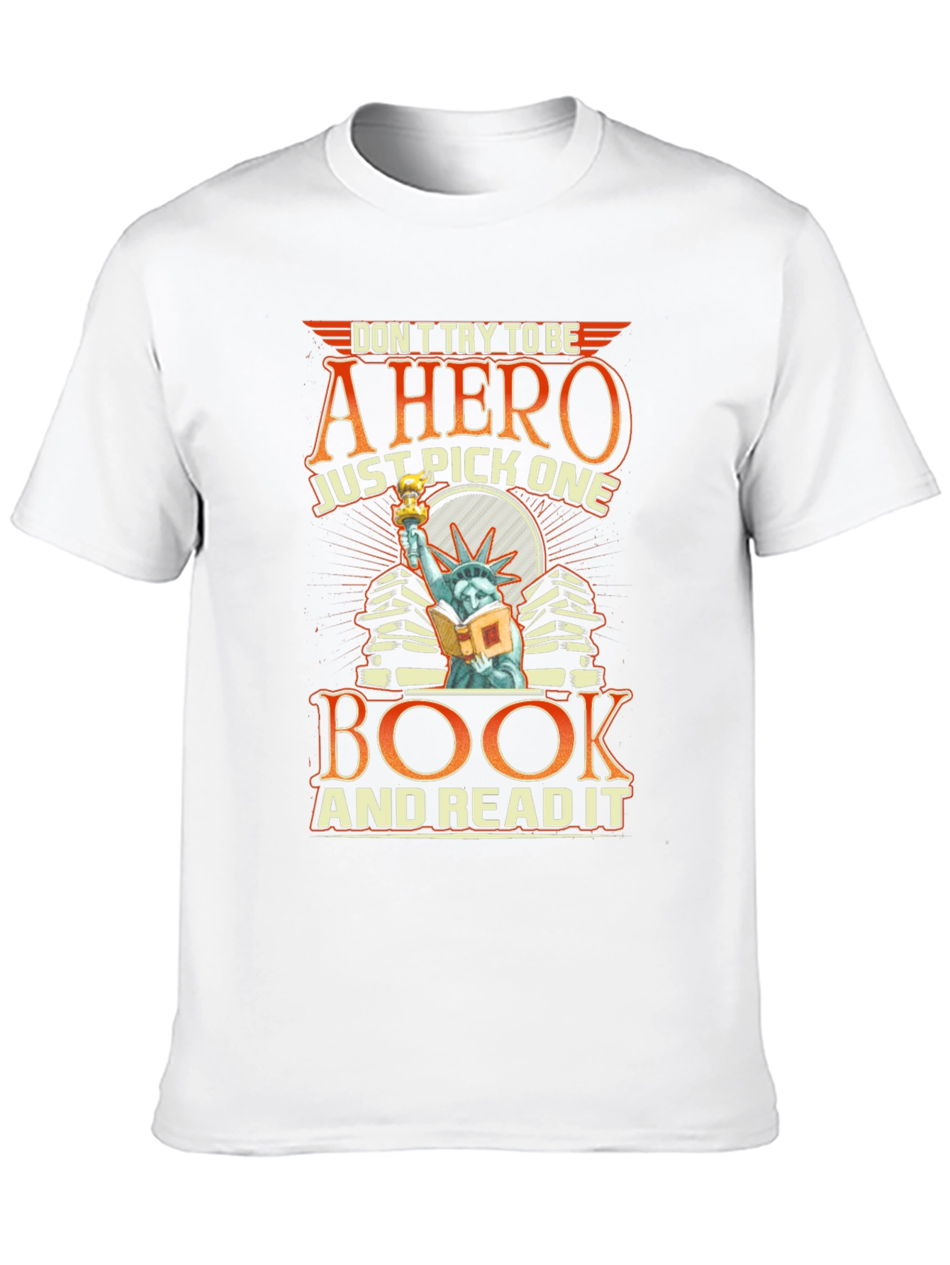 Book Hero Graphic T-Shirt - Read A Book Tee
