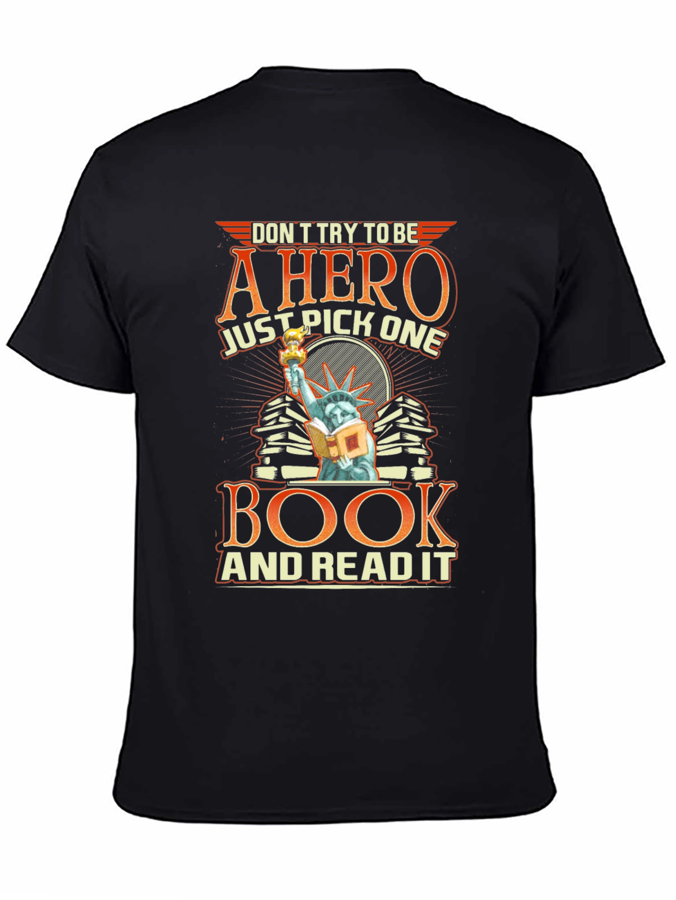 Book Hero Graphic T-Shirt - Read A Book Tee
