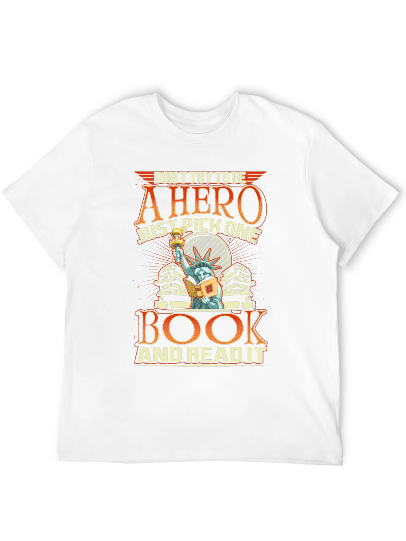 Book Hero Graphic T-Shirt - Read A Book Tee