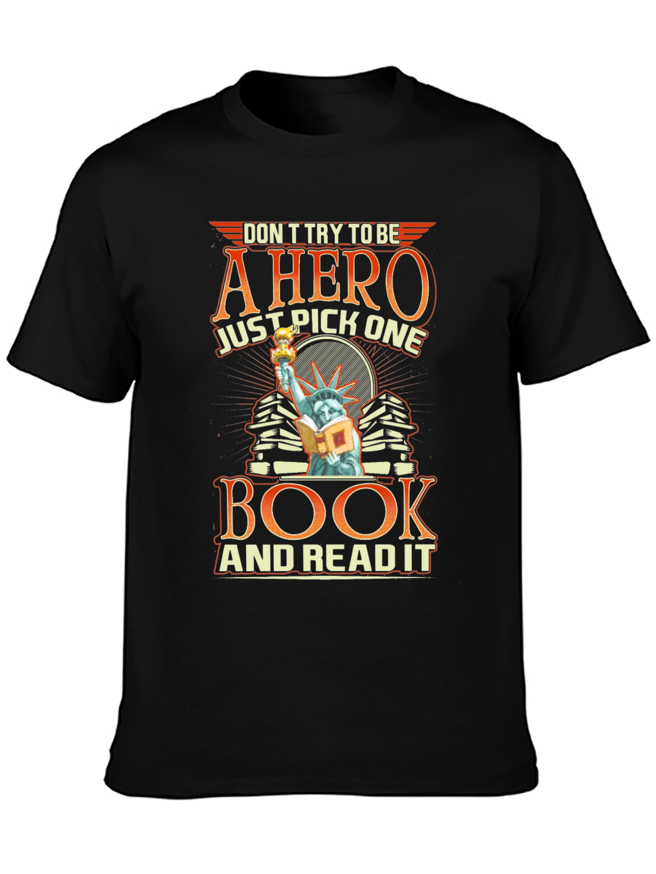 Book Hero Graphic T-Shirt - Read A Book Tee