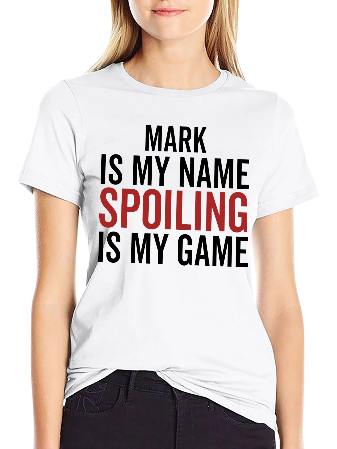 Mark Spoiling is My Game Black T-Shirt