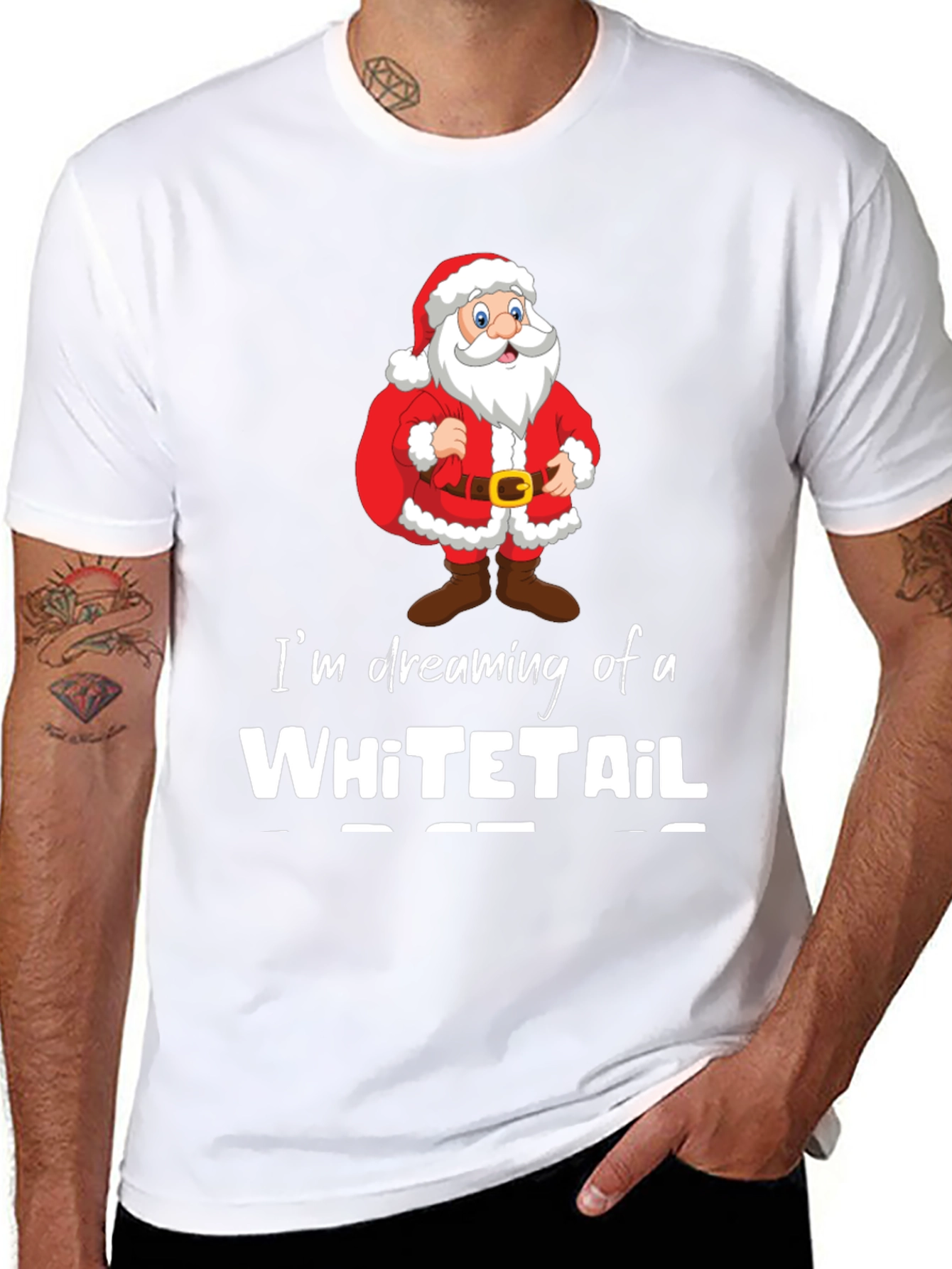 Dreaming of a Whitetail Christmas T-Shirt