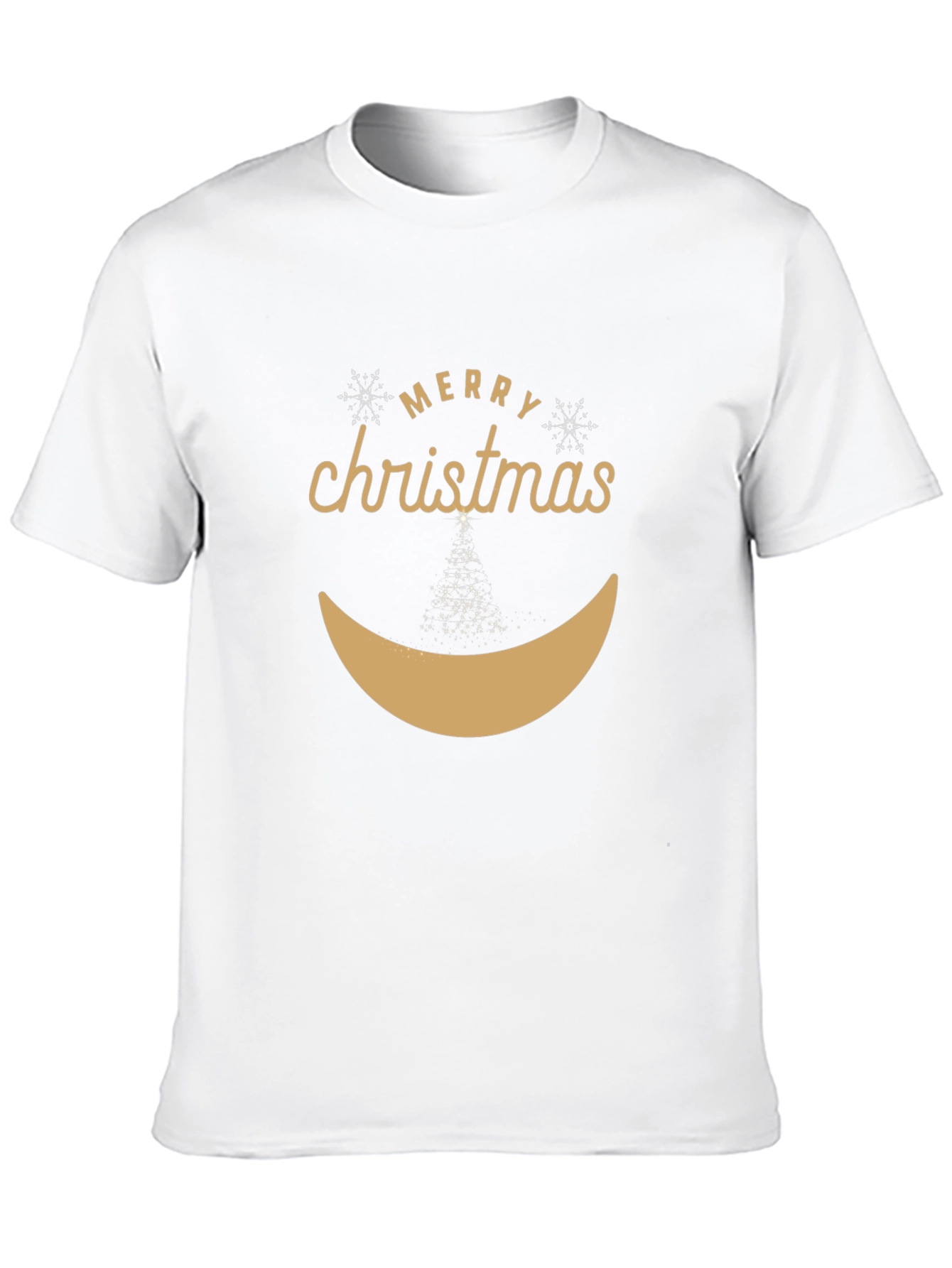 Merry Christmas Smiley Face Graphic Tee