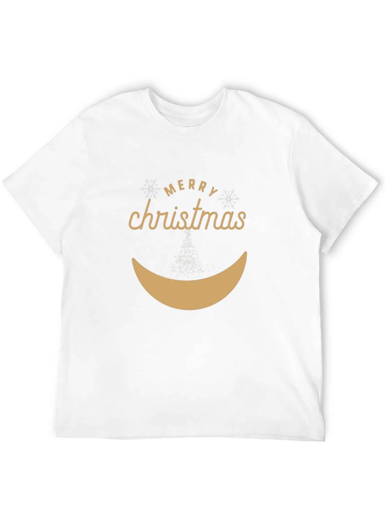 Merry Christmas Smiley Face Graphic Tee