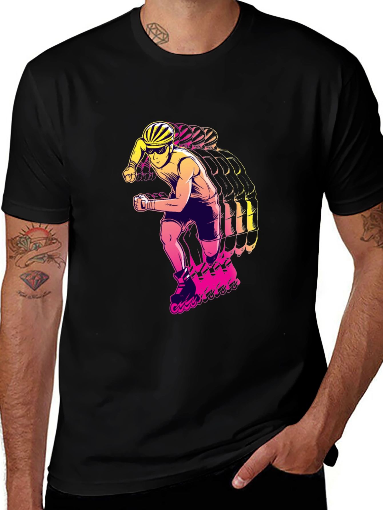 Roller Skate Graphic Tee - Retro Style