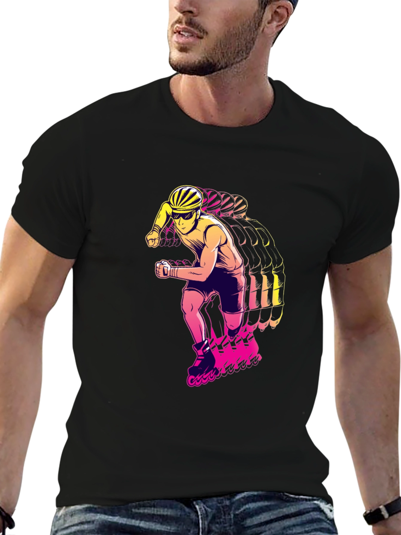 Roller Skate Graphic Tee - Retro Style