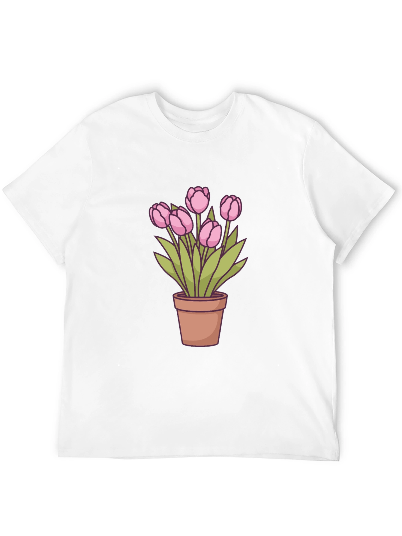 Tulip Potted Plant Graphic Tee