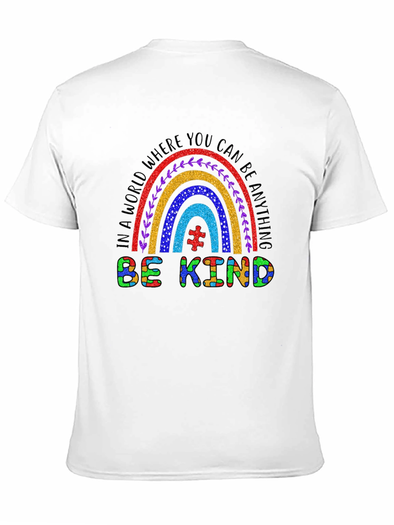 Be Kind Autism Rainbow T-Shirt