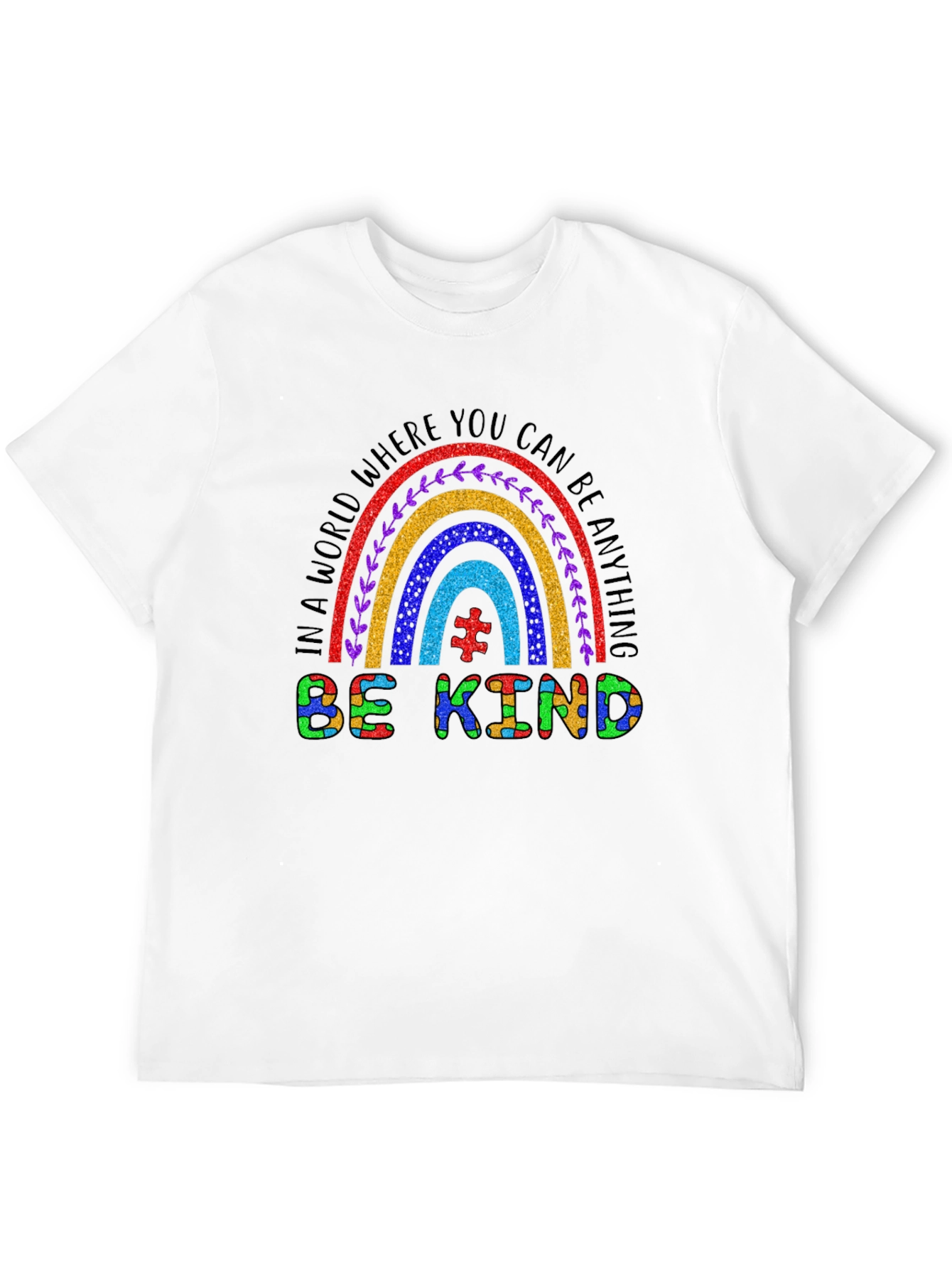 Be Kind Autism Rainbow T-Shirt