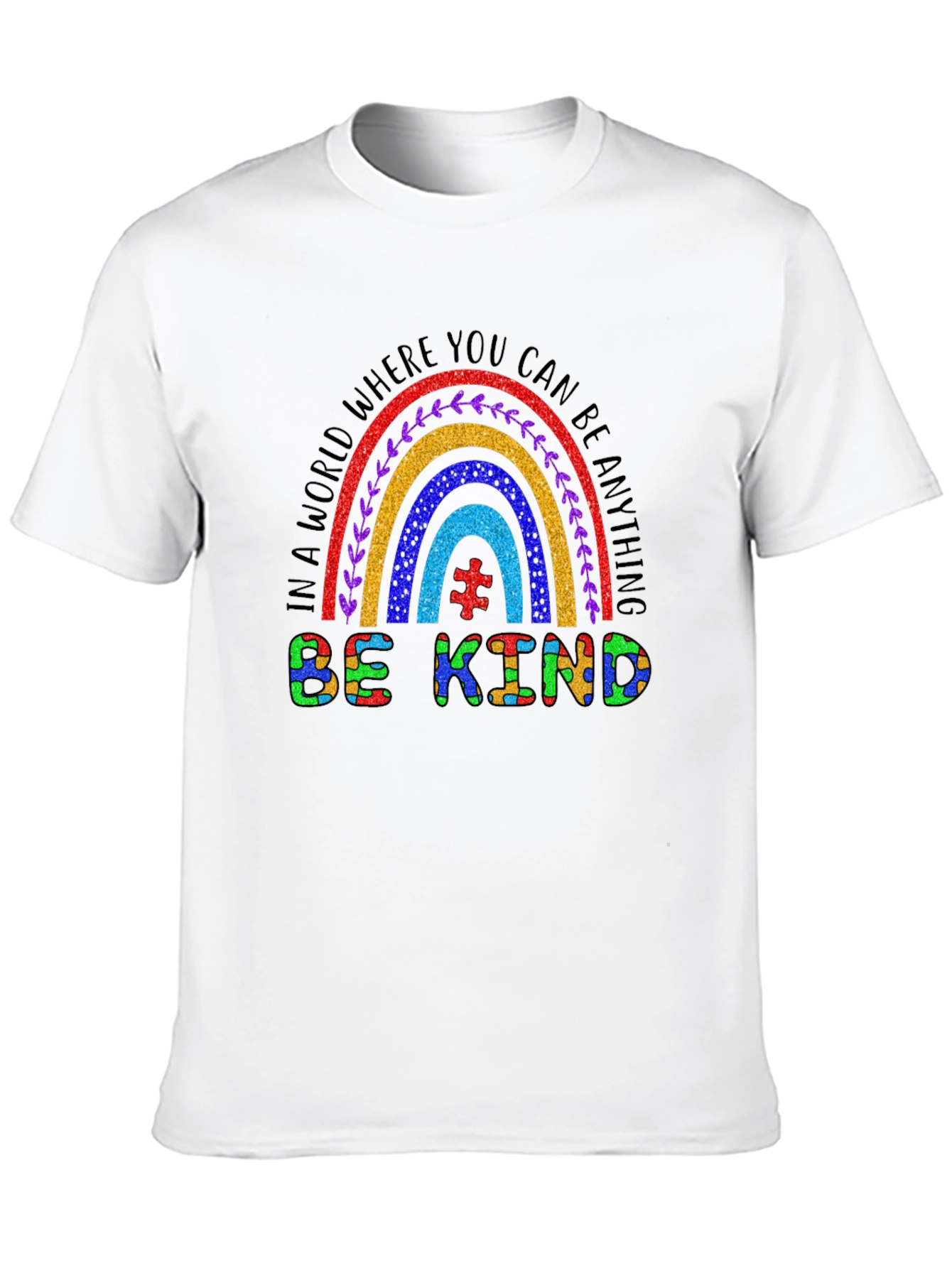 Be Kind Autism Rainbow T-Shirt