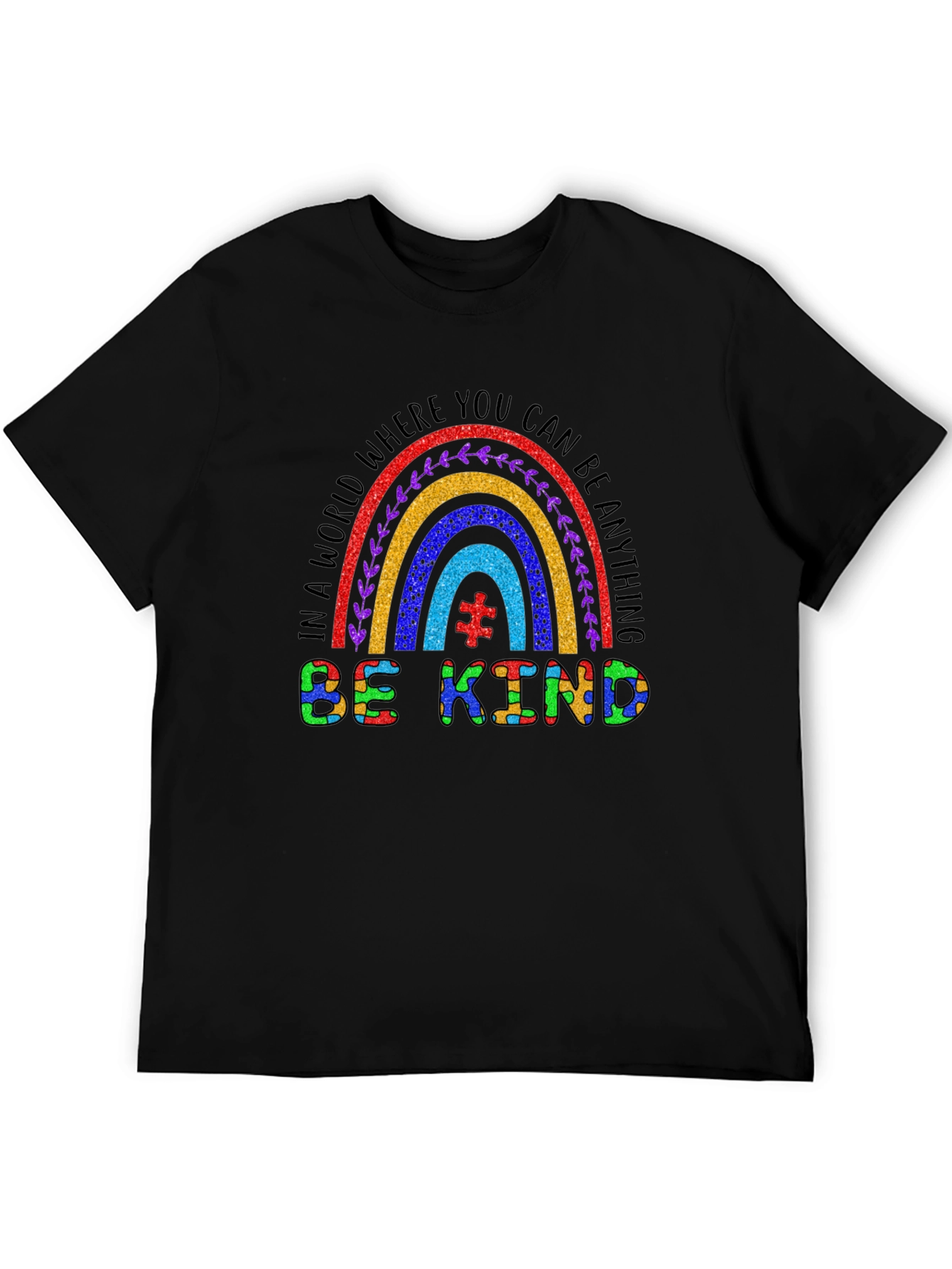 Be Kind Autism Rainbow T-Shirt