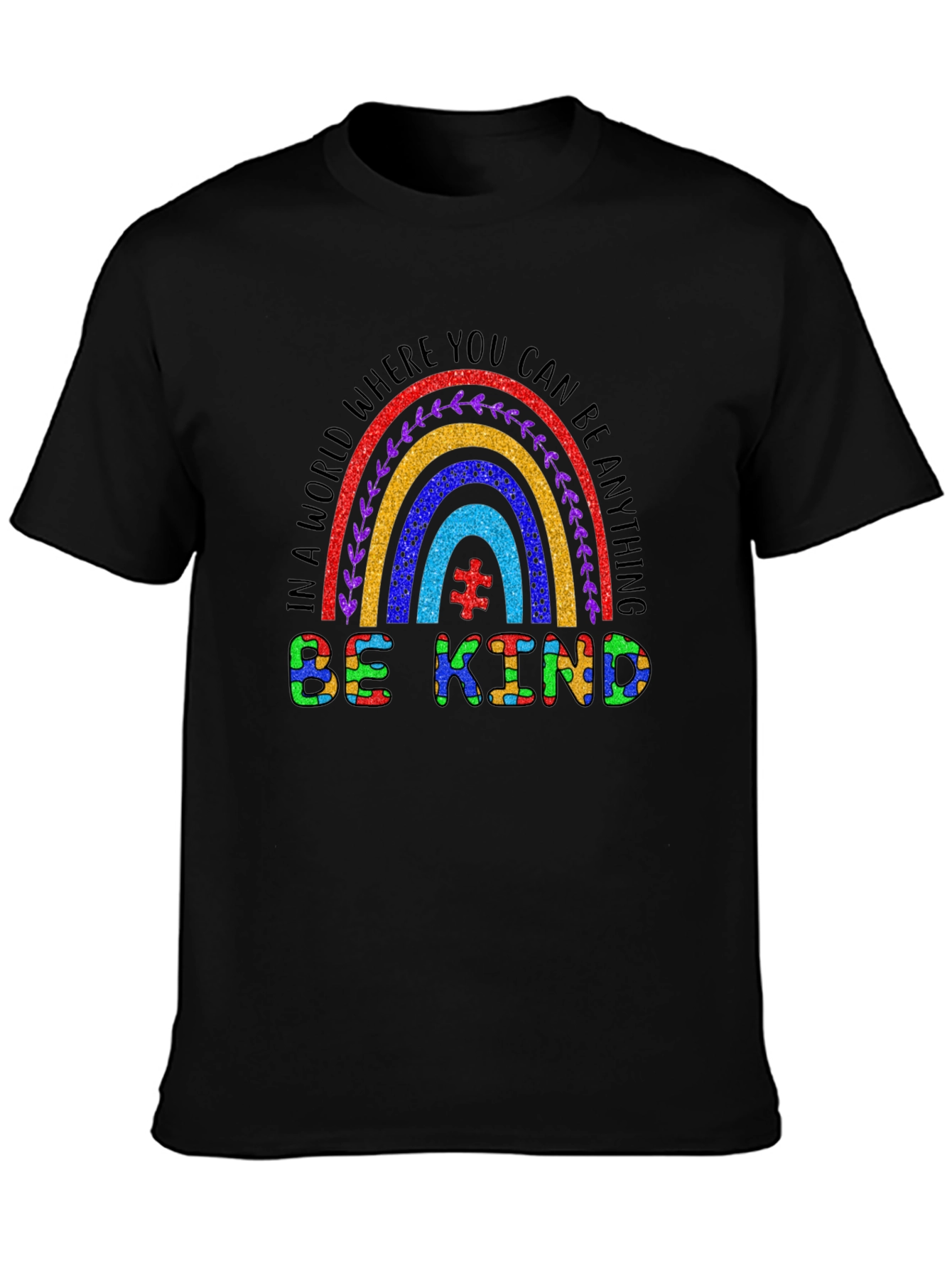 Be Kind Autism Rainbow T-Shirt