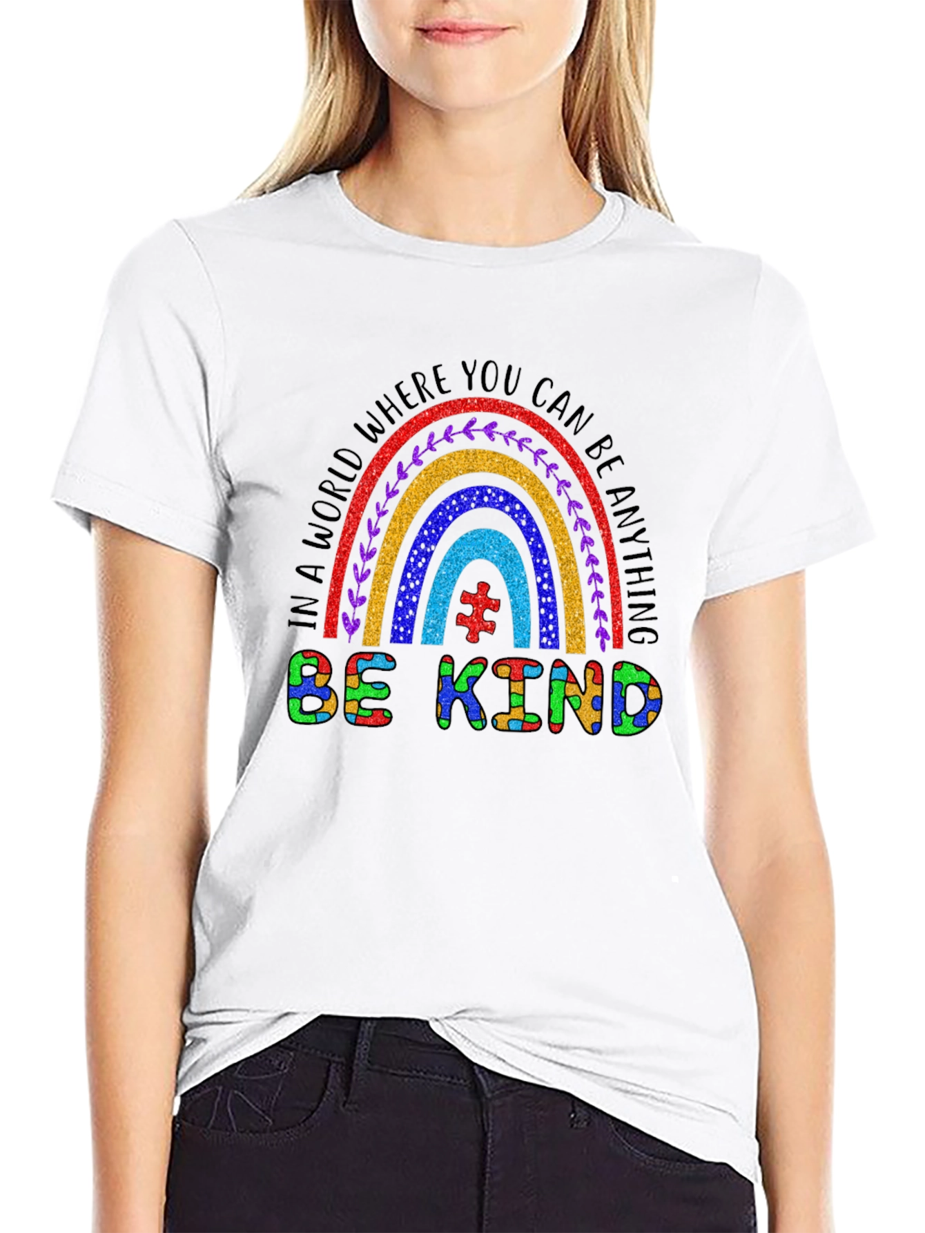 Be Kind Autism Rainbow T-Shirt