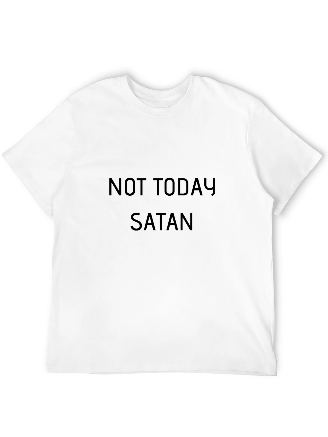 Not Today Satan Black T-Shirt