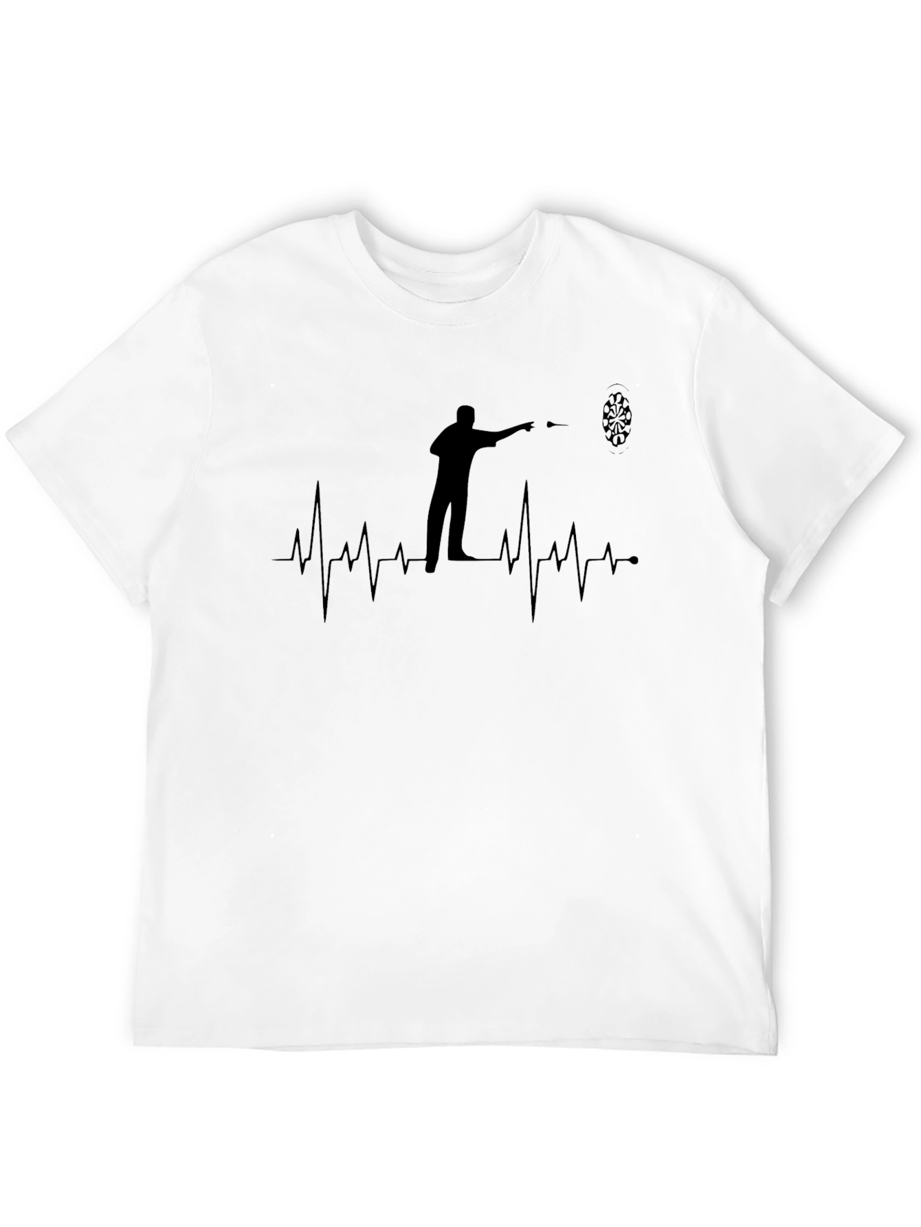 Darts Player Heartbeat Graphic T-Shirt