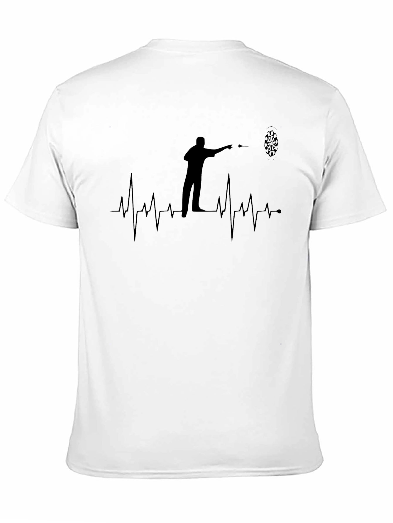 Darts Player Heartbeat Graphic T-Shirt