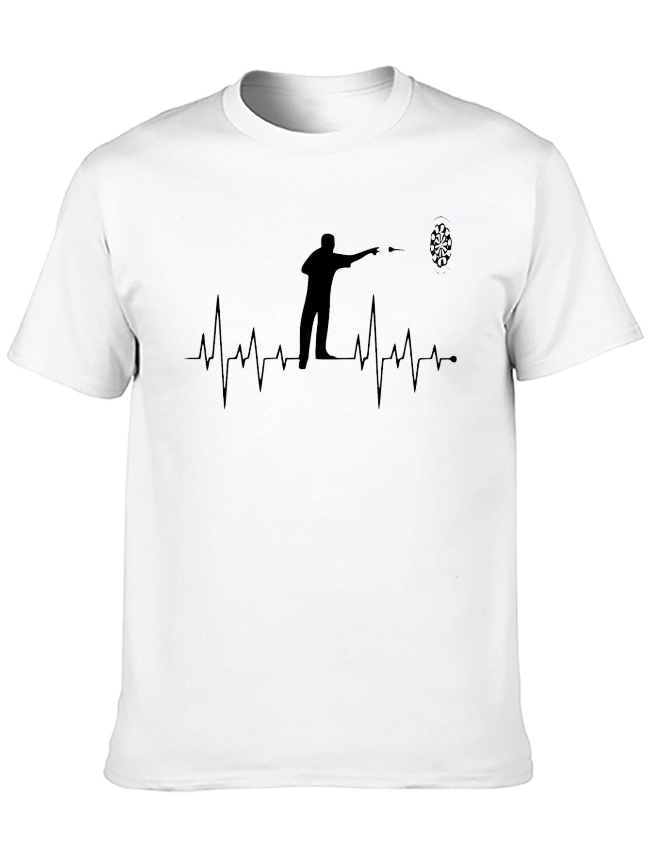 Darts Player Heartbeat Graphic T-Shirt