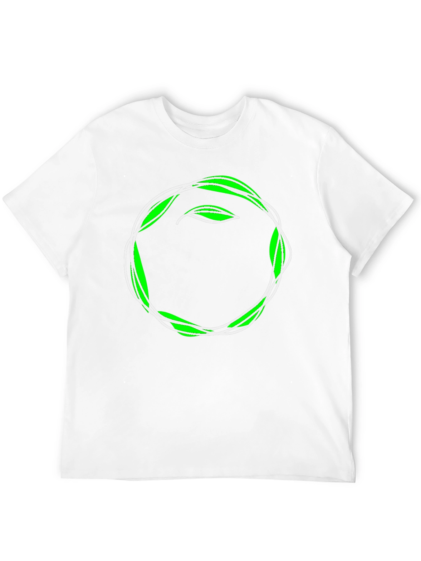 Leaf Circle Graphic Tee - Eco-Friendly Style