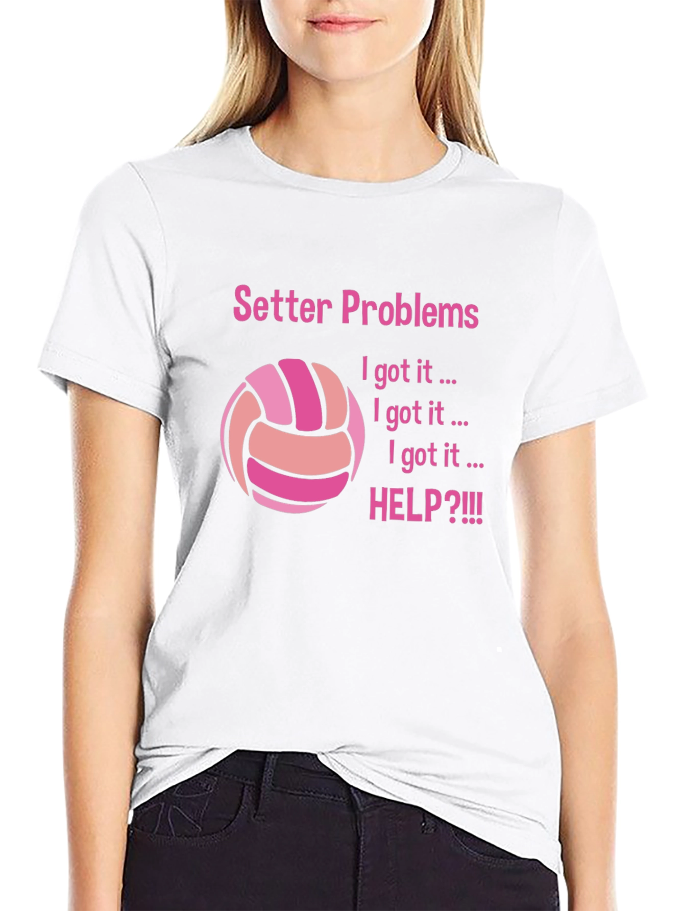 Setter Problems T-Shirt for Volleyball Players
