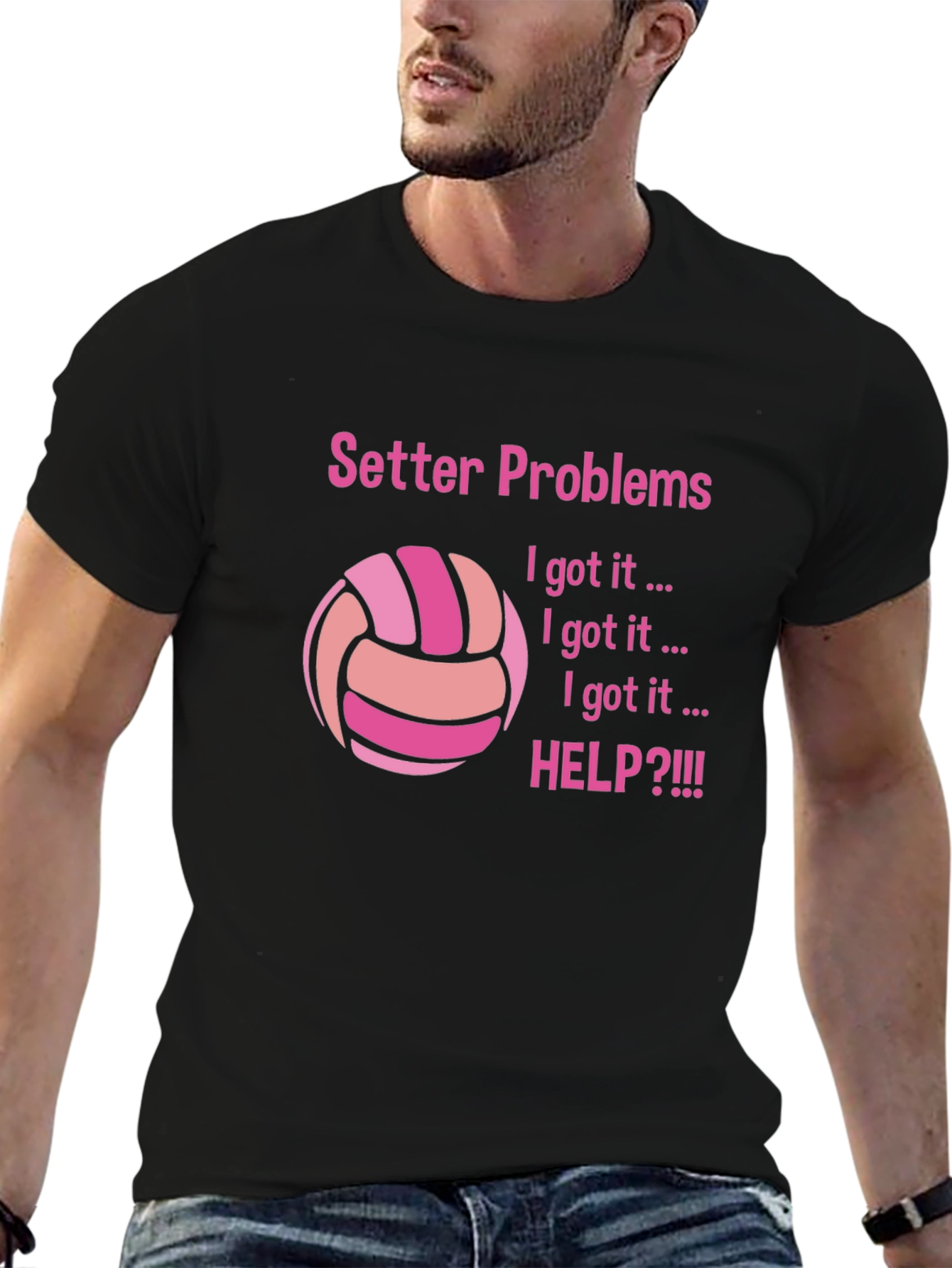 Setter Problems T-Shirt for Volleyball Players