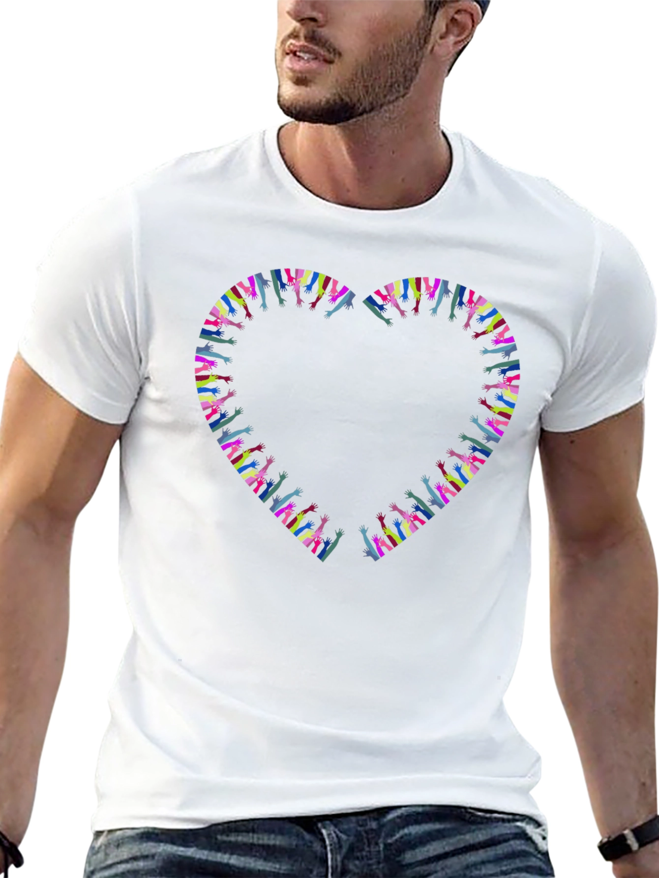 Heart Hands Graphic T-Shirt - Express Your Love