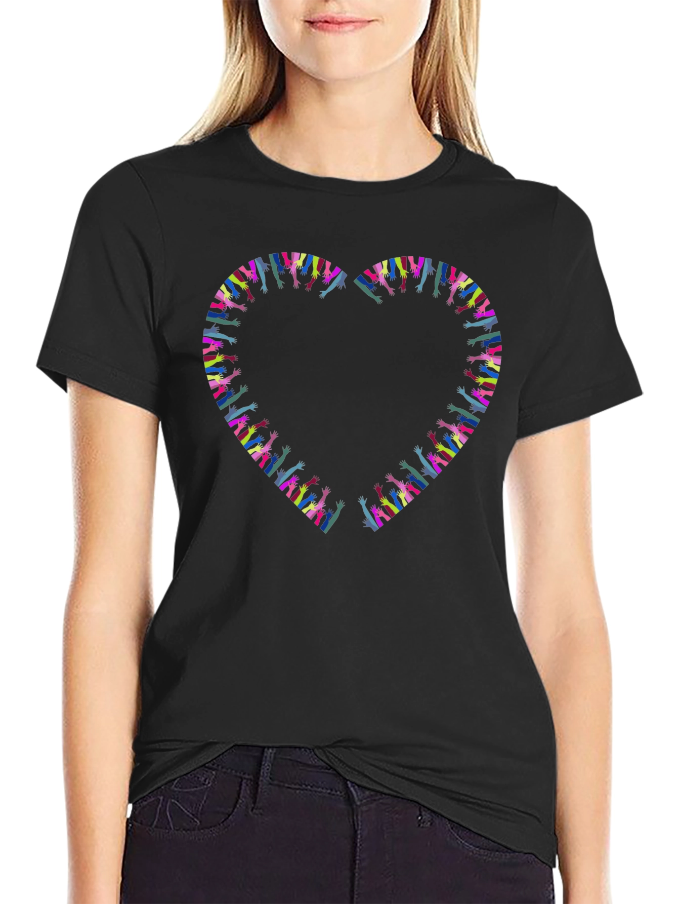 Heart Hands Graphic T-Shirt - Express Your Love
