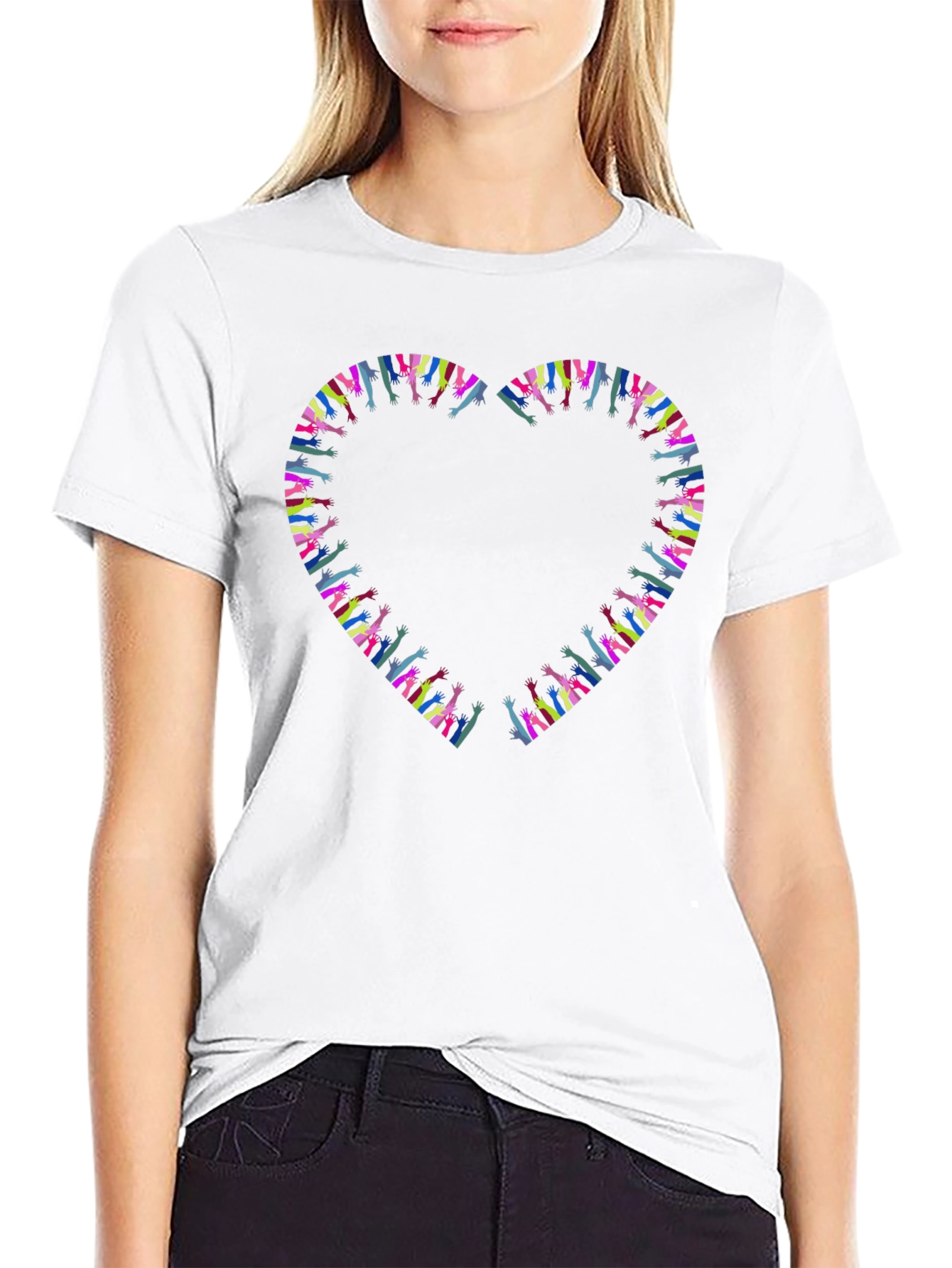 Heart Hands Graphic T-Shirt - Express Your Love