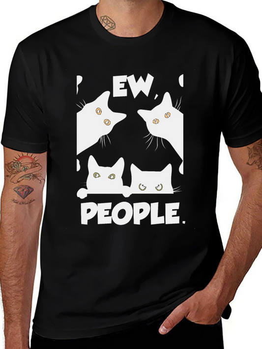 Ew People Cat Graphic T-Shirt