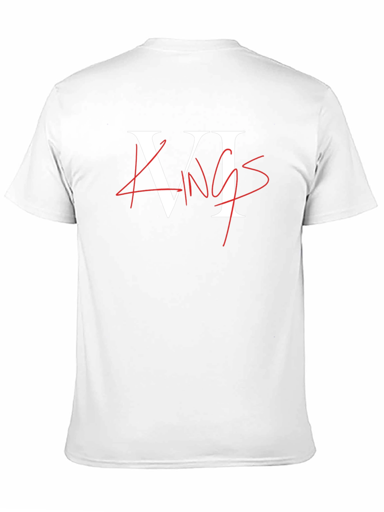 VI Kings Graphic Tee - Black Crew Neck T-Shirt