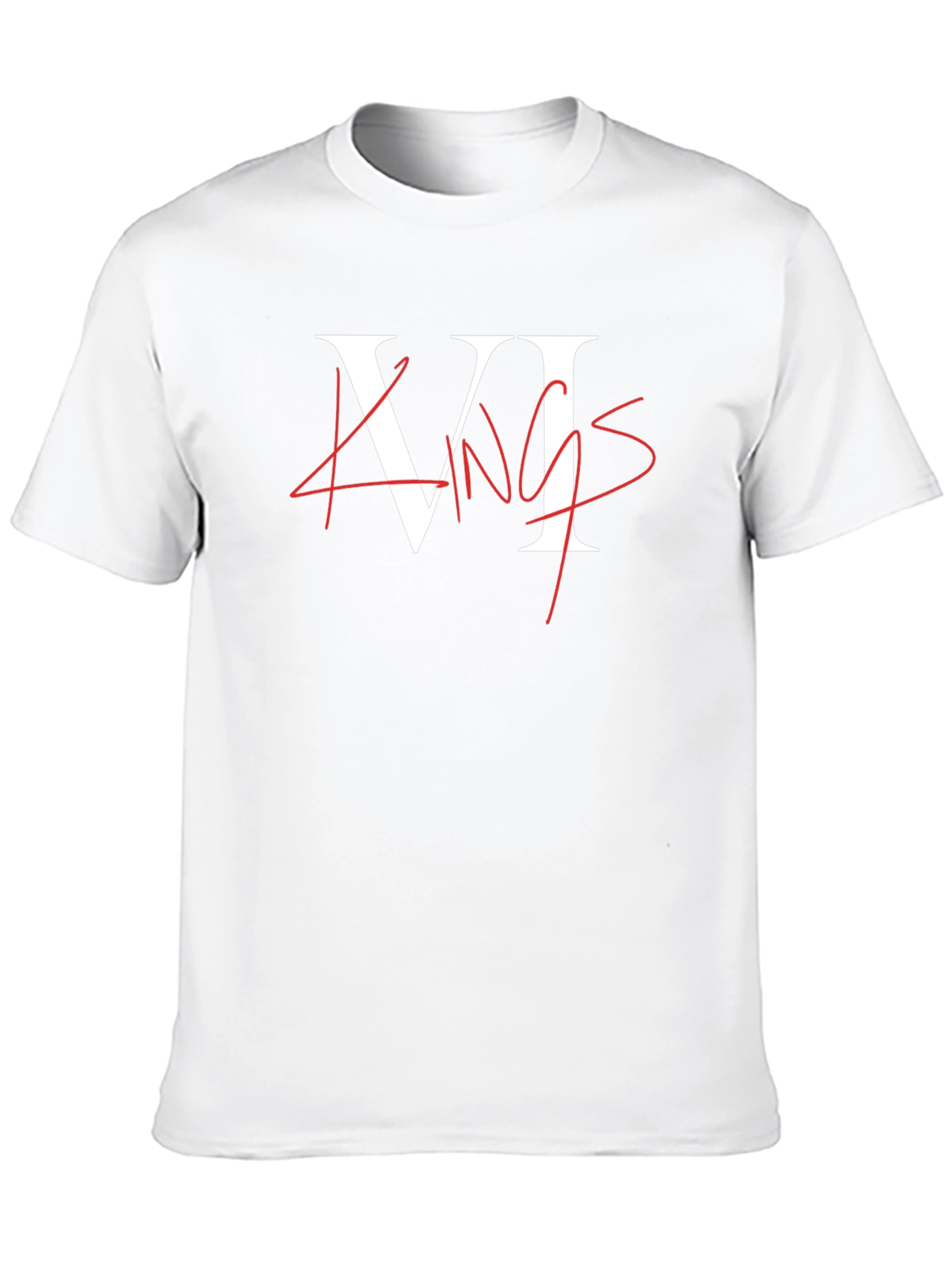 VI Kings Graphic Tee - Black Crew Neck T-Shirt