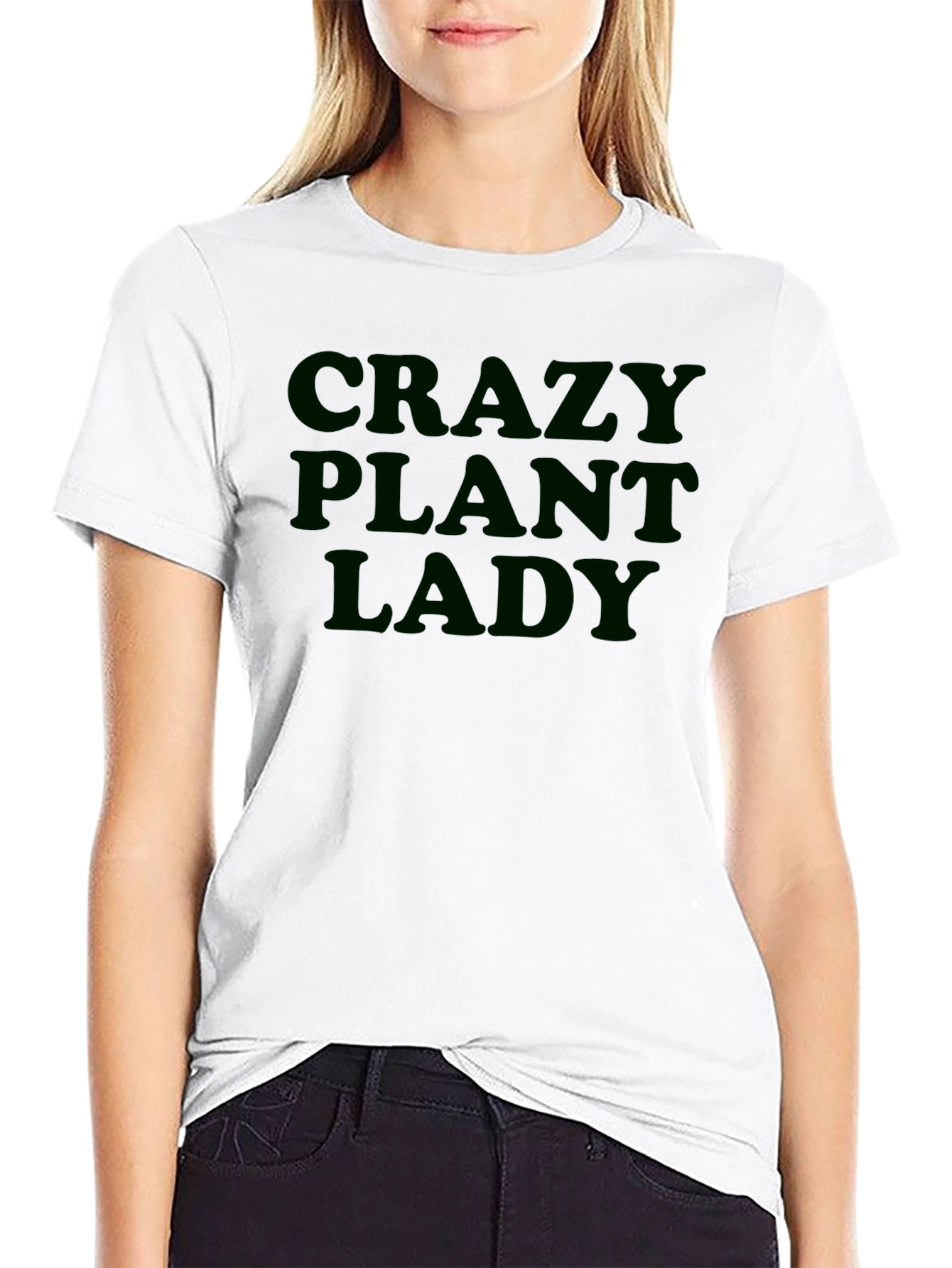 Crazy Plant Lady Graphic T-Shirt - Black