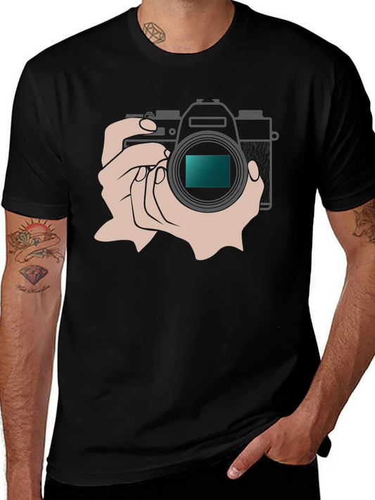 Camera Graphic T-Shirt - Photography Enthusiast Apparel