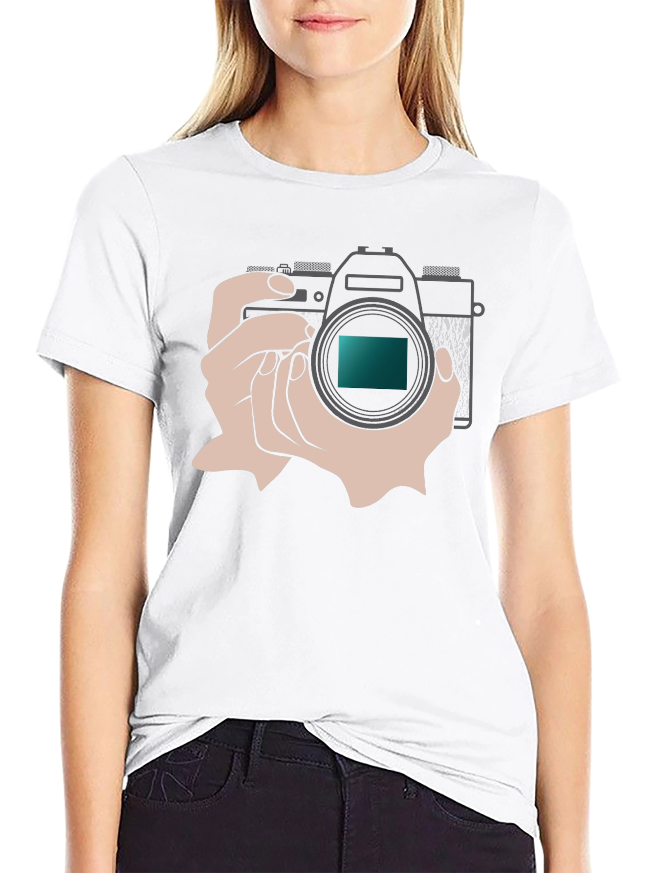 Camera Graphic T-Shirt - Photography Enthusiast Apparel