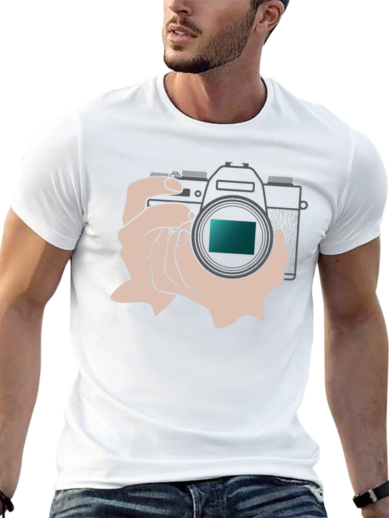 Camera Graphic T-Shirt - Photography Enthusiast Apparel