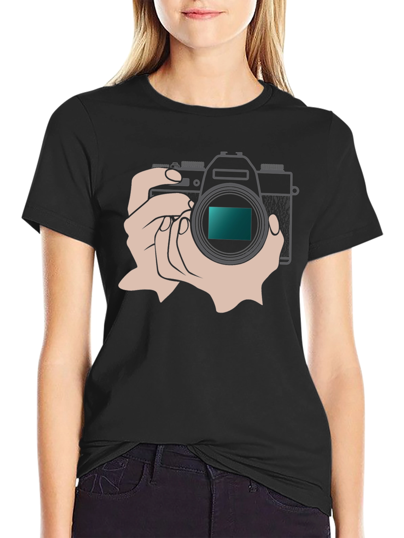 Camera Graphic T-Shirt - Photography Enthusiast Apparel