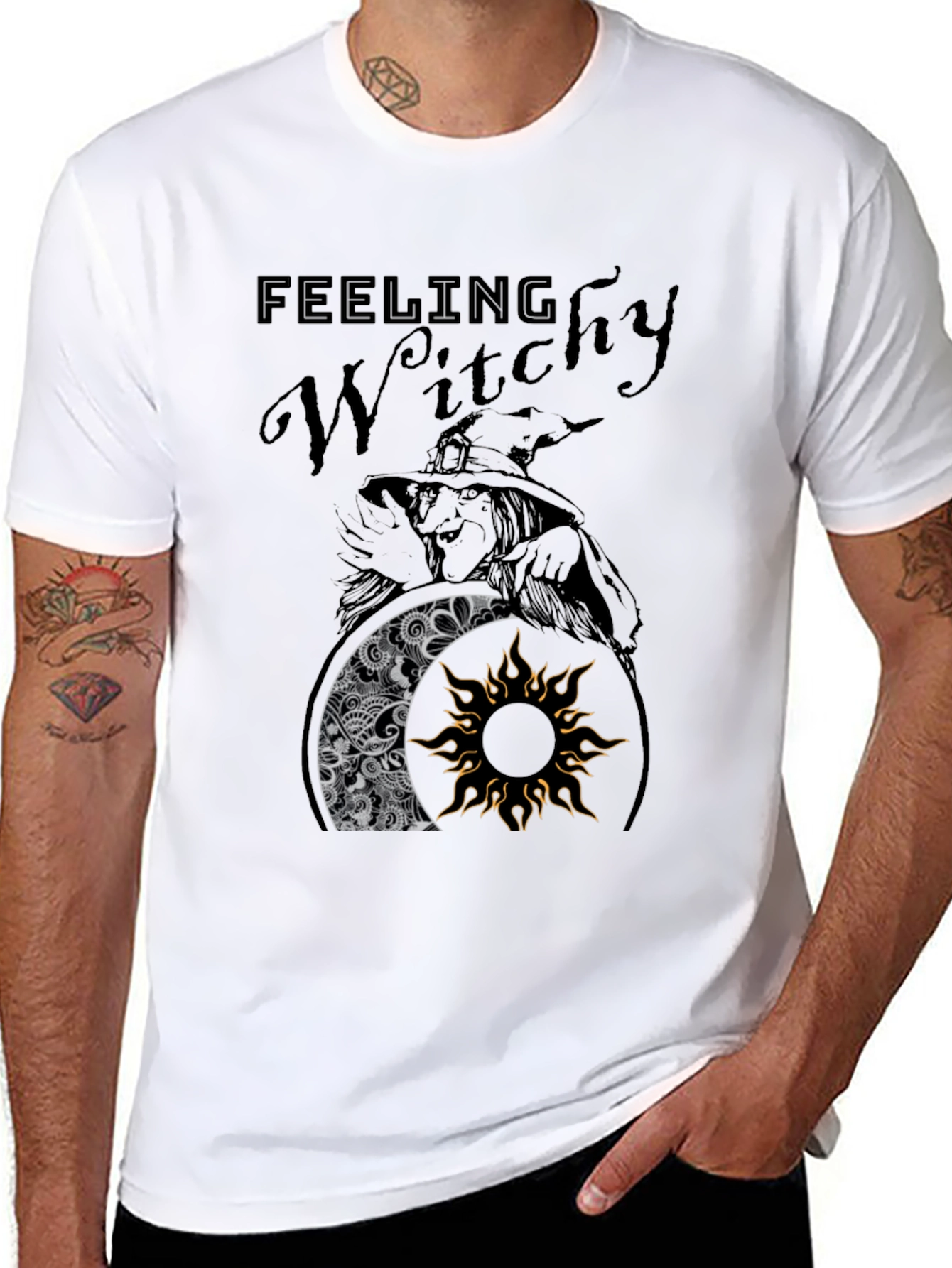 Feeling Witchy Black T-Shirt