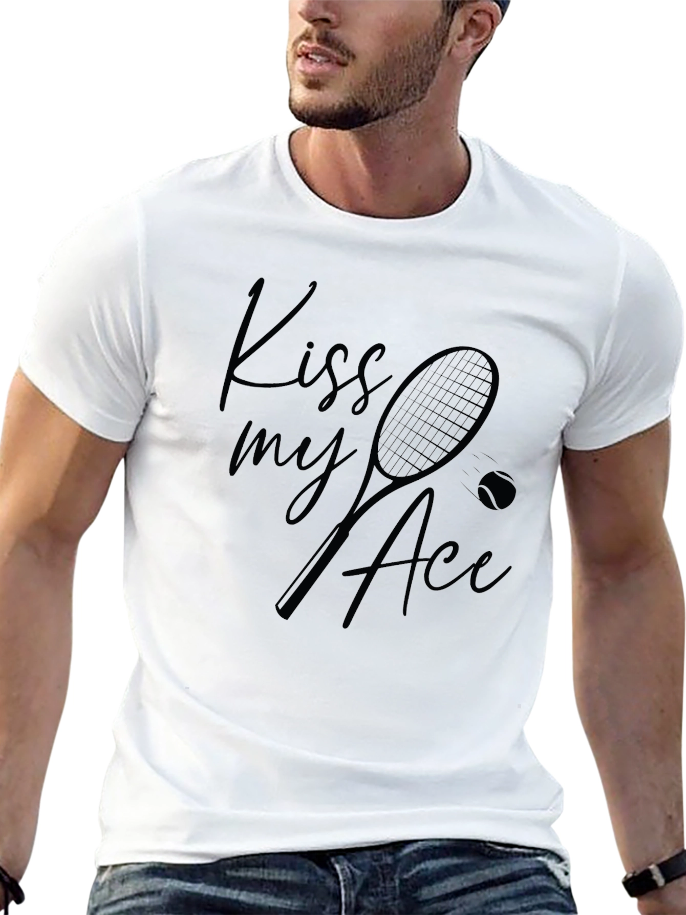 Kiss My Ace Tennis Graphic T-Shirt