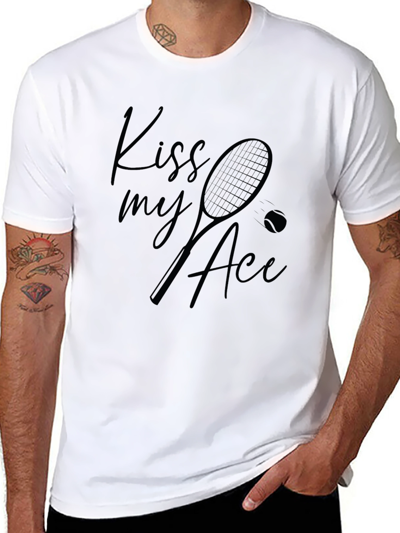 Kiss My Ace Tennis Graphic T-Shirt