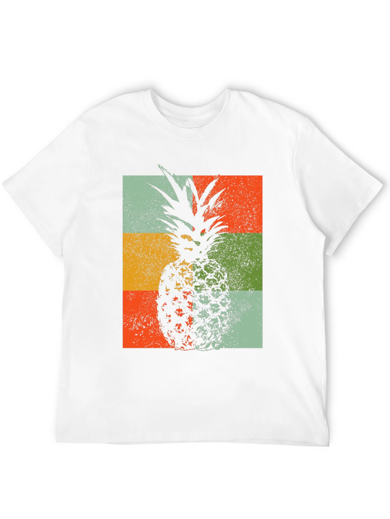 Retro Pineapple Graphic T-Shirt
