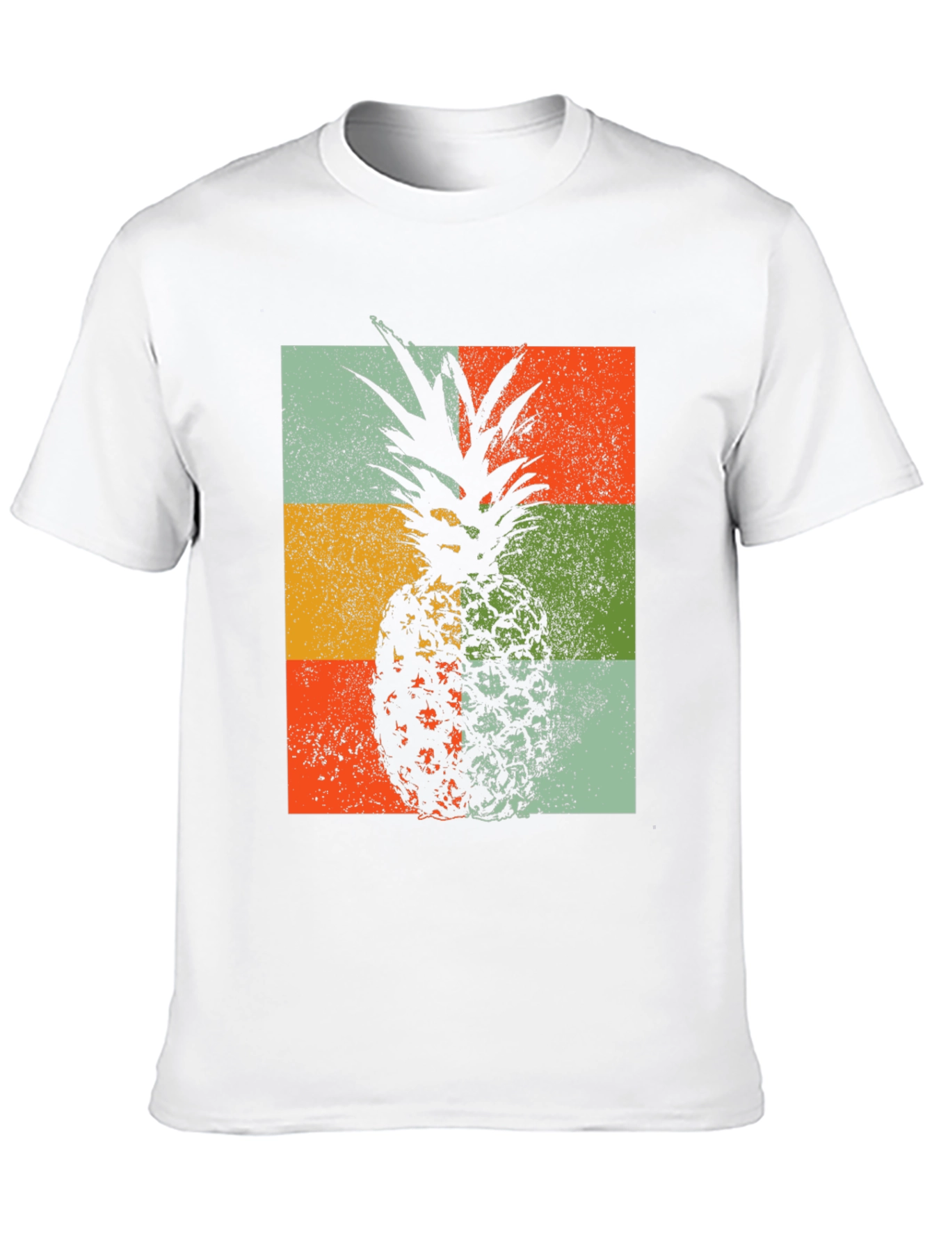 Retro Pineapple Graphic T-Shirt