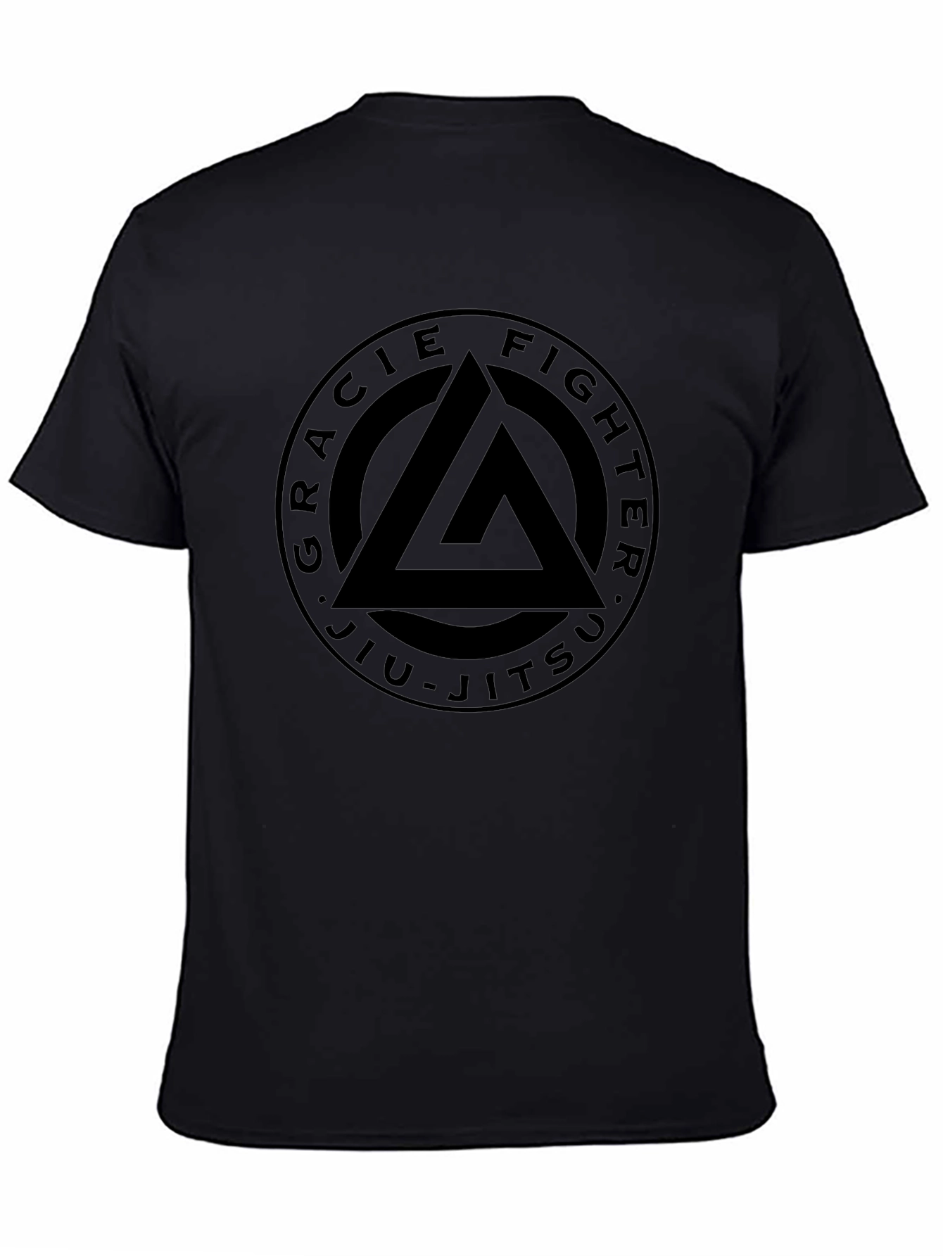 Gracie Jiu-Jitsu Fighter Black T-Shirt