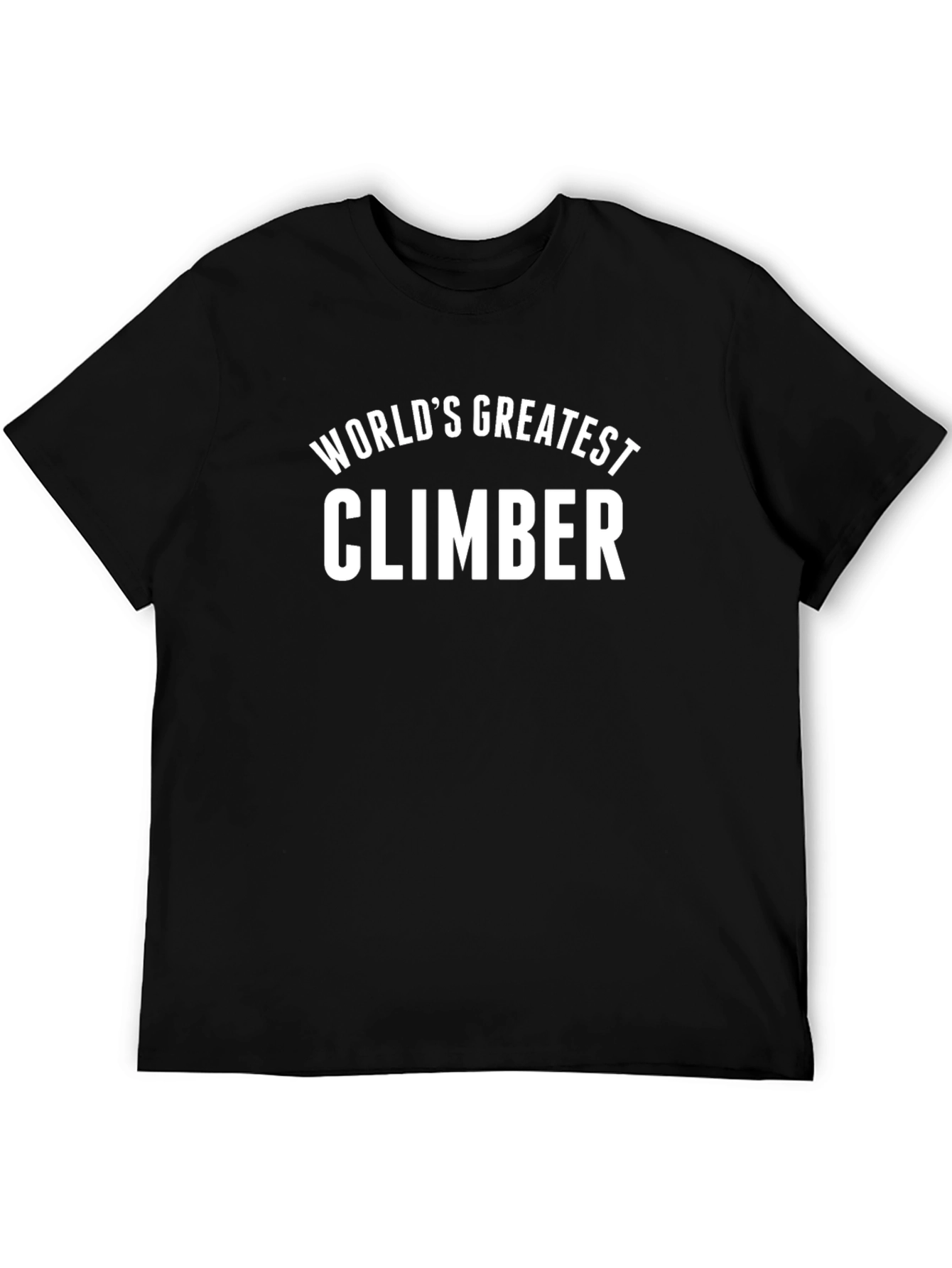 Worlds Greatest Climber Black T-Shirt
