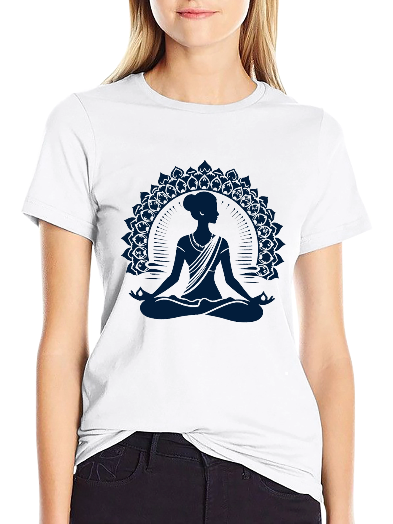 Meditative Mandala Graphic T-Shirt