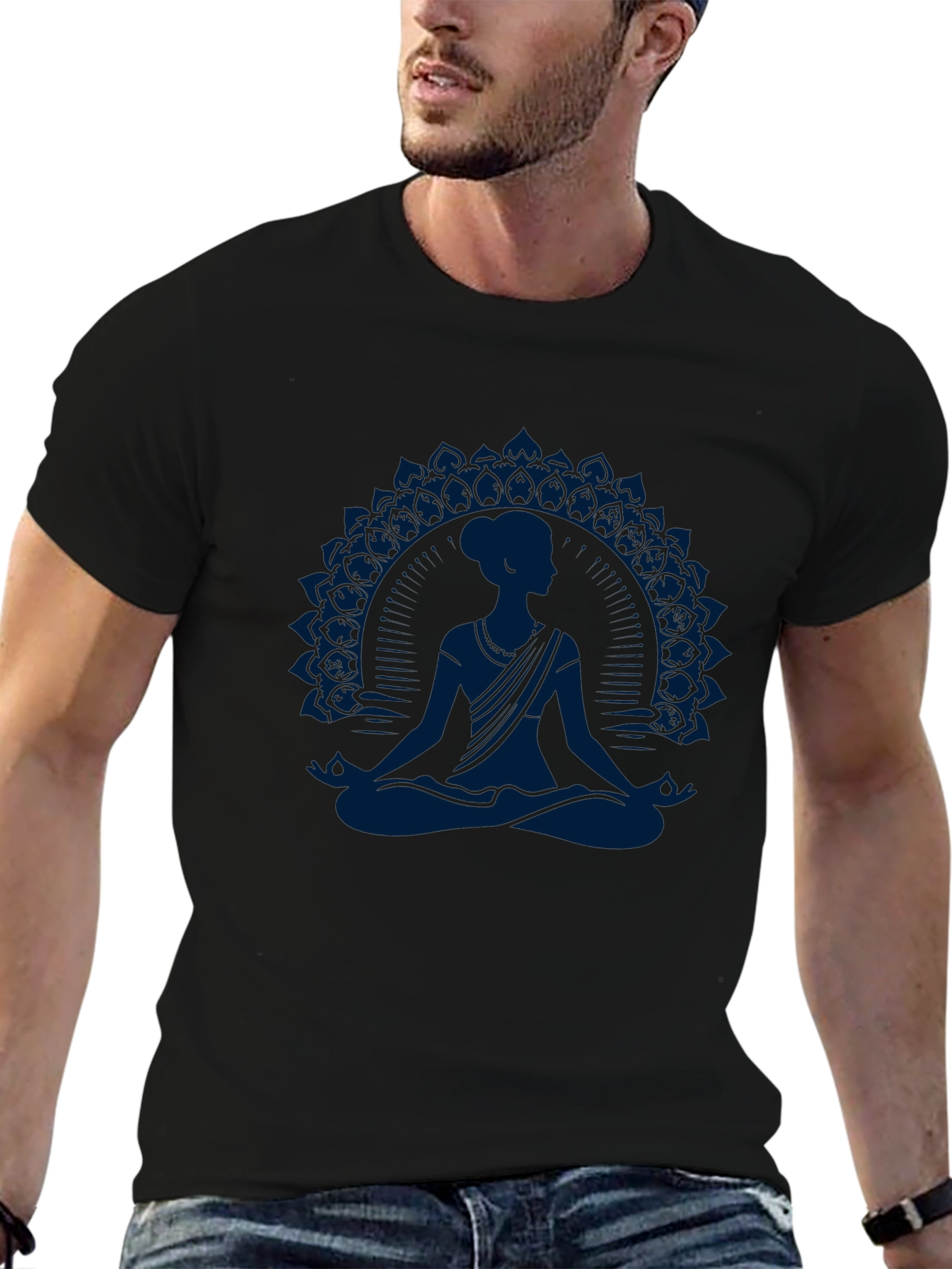 Meditative Mandala Graphic T-Shirt