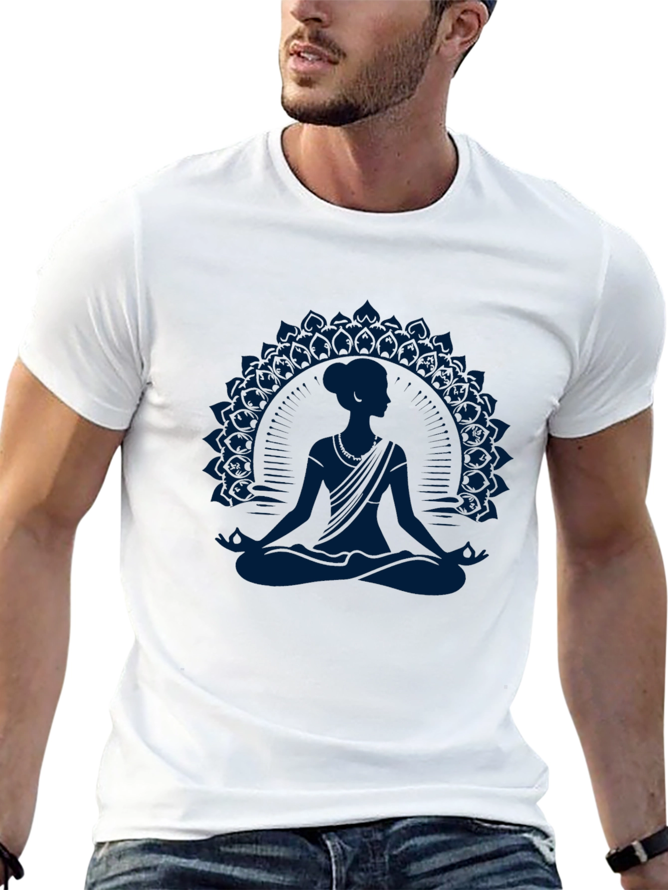 Meditative Mandala Graphic T-Shirt