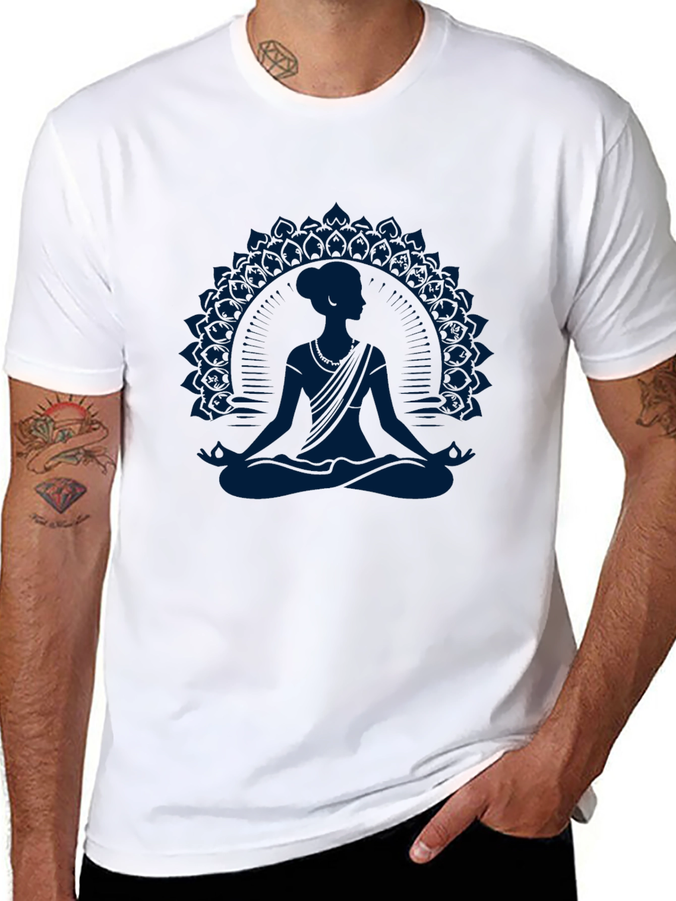Meditative Mandala Graphic T-Shirt